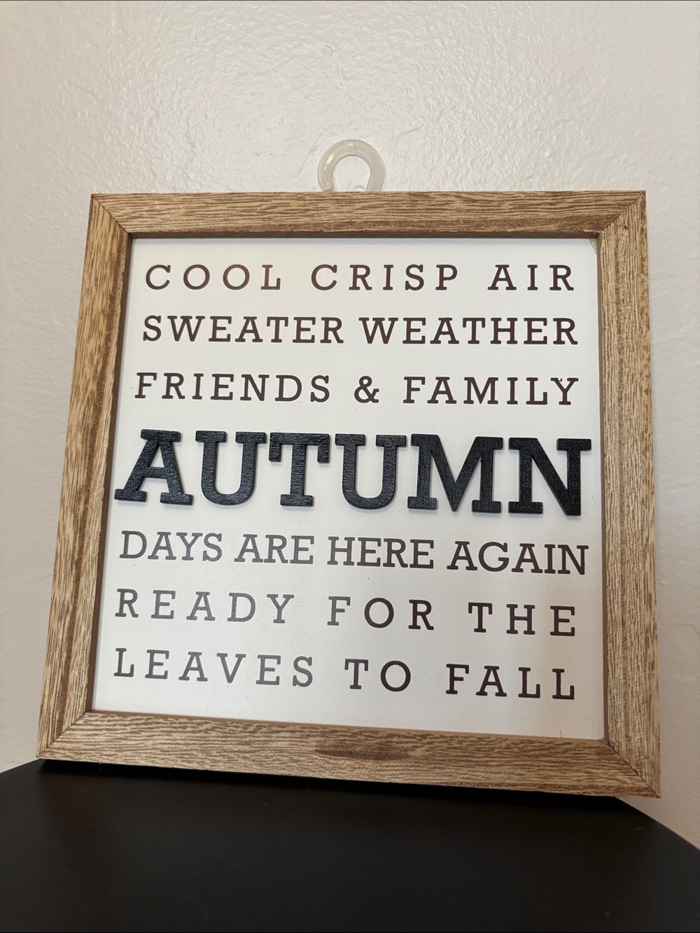 Small Autumnal Wall Art or tabletop decor